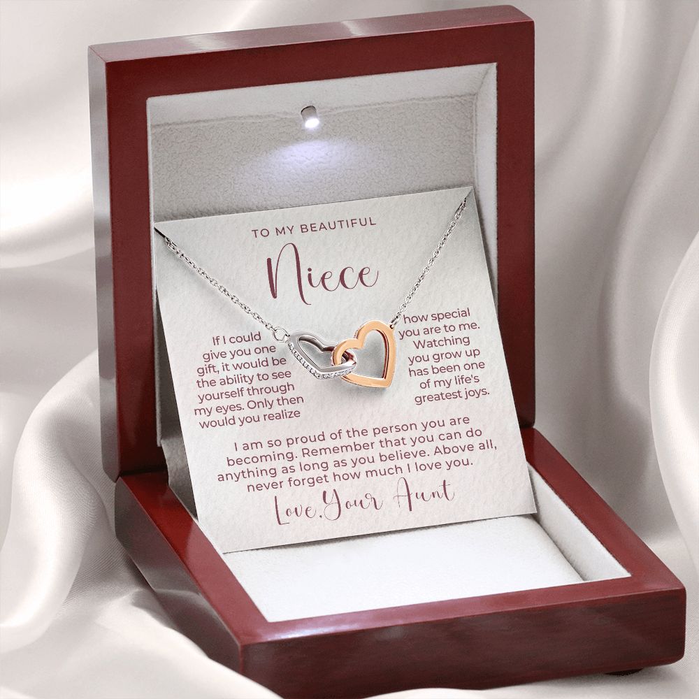 Niece Gift From Aunt | My Love Necklace 0628T16