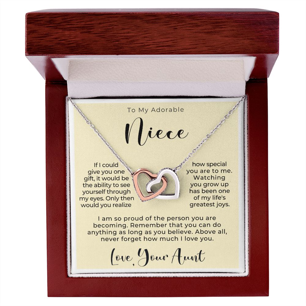 Niece Gift From Aunt | My Love Necklace 0628T4