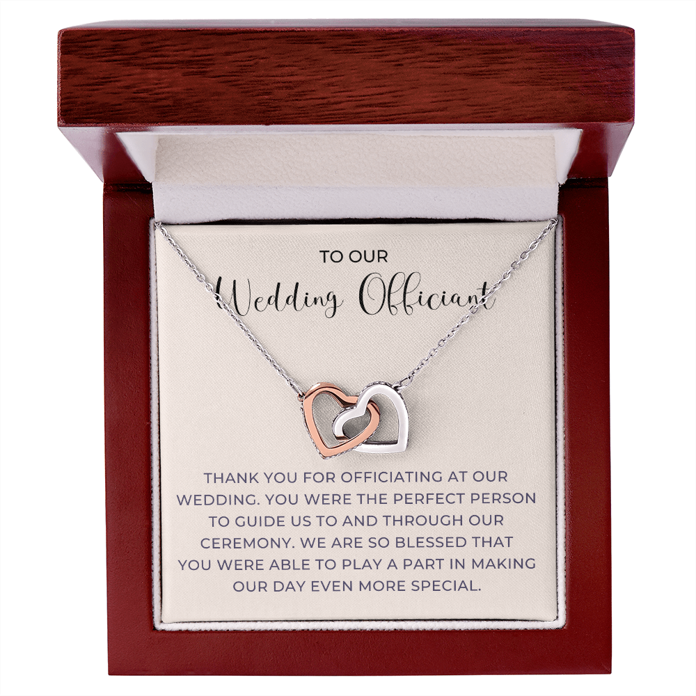 Officiant Proposal Gift | Thank You Necklace 0590T6