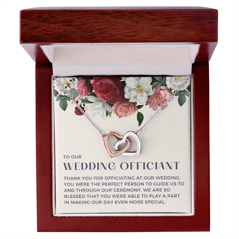 Officiant Proposal Gift | Thank You Necklace 0590T5