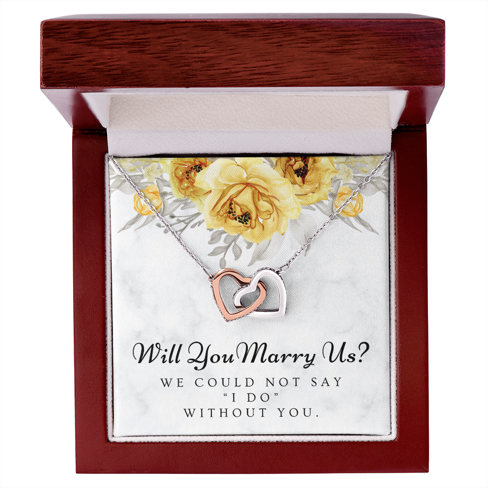Officiant Proposal Gift | Marry Us Necklace 0589T1