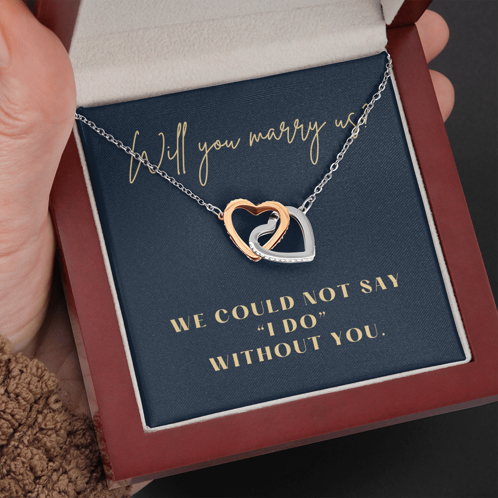 Officiant Proposal Gift | Marry Us Necklace 0589T9