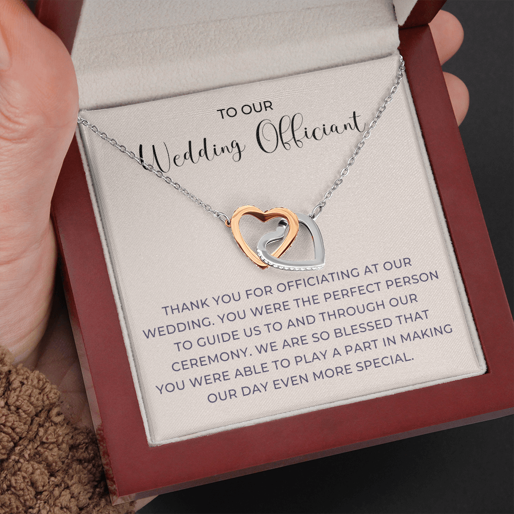 Officiant Proposal Gift | Thank You Necklace 0590T6