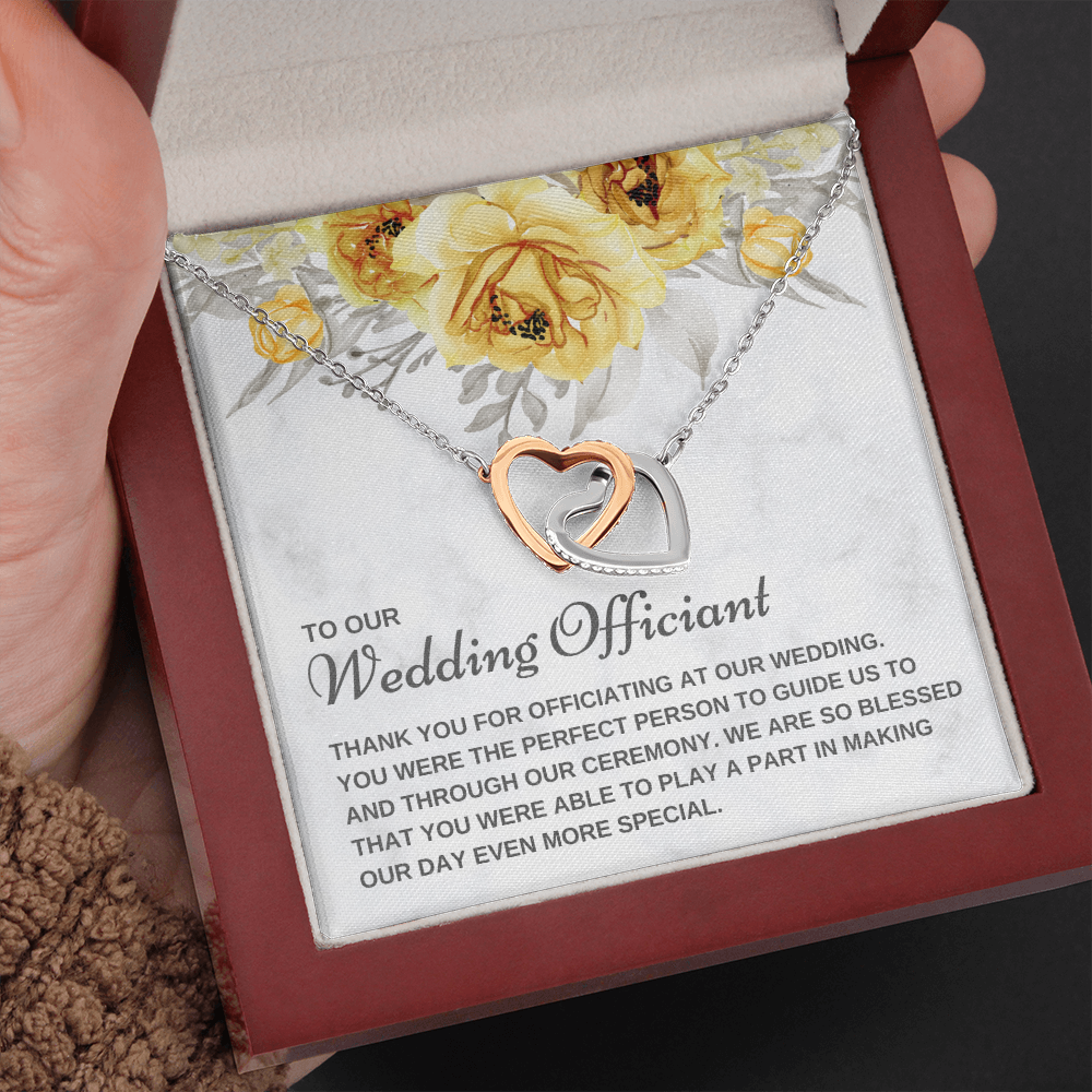 Officiant Proposal Gift | Thank You Necklace 0590T1