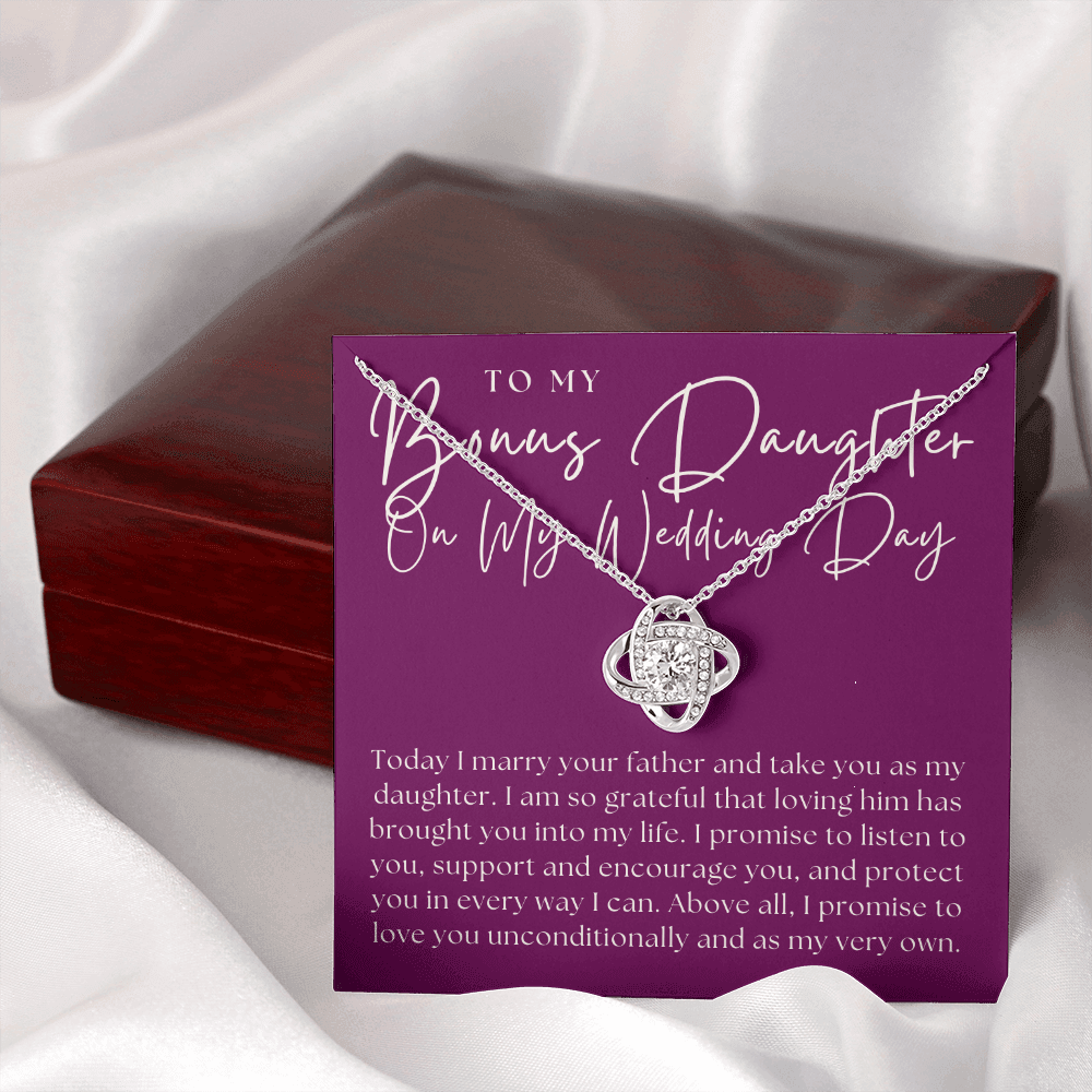 Stepdaughter Wedding Gift | Promise Necklace 0551T8