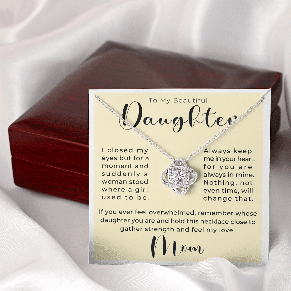 Daughter Gift From Mom | Keep Me Necklace 0580T4