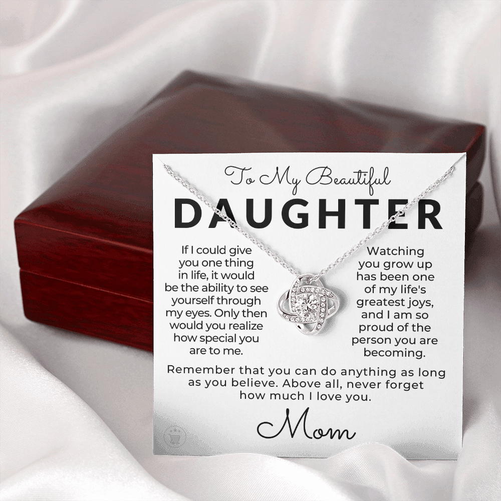 Daughter Gift From Mom | Believe Necklace 0576T2