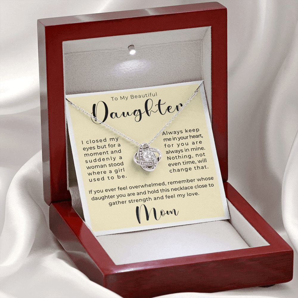 Daughter Gift From Mom | Keep Me Necklace 0580T4