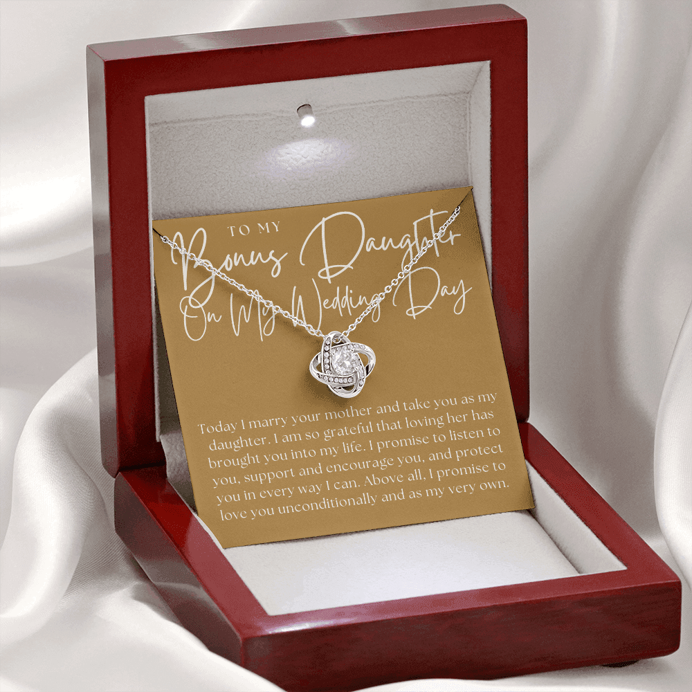 Stepdaughter Wedding Gift | Promise Necklace 0550T7