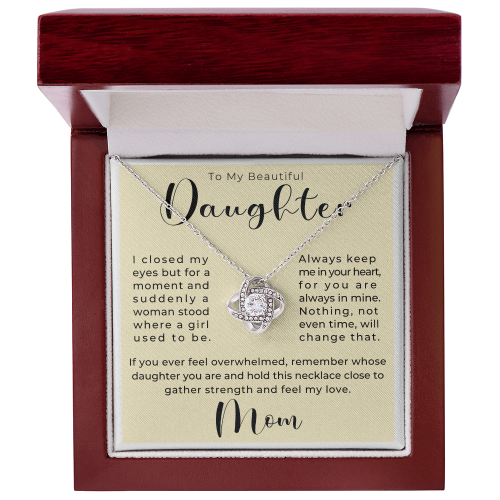 Daughter Gift From Mom | Keep Me Necklace 0580T4