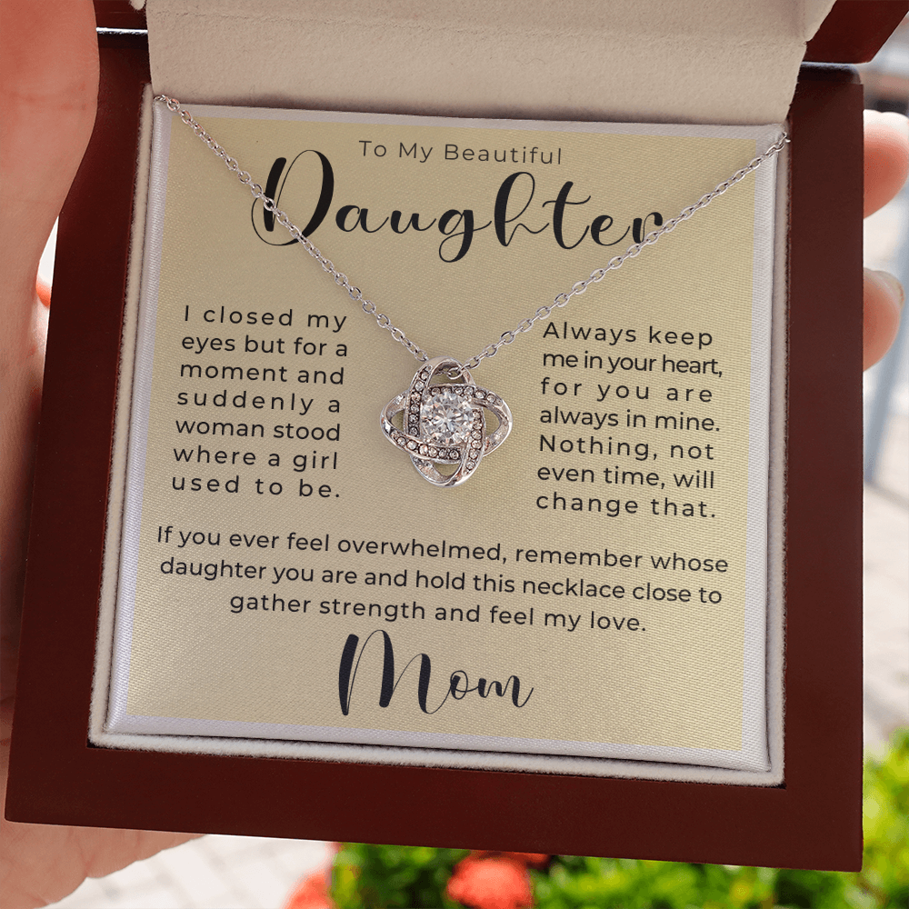 Daughter Gift From Mom | Keep Me Necklace 0580T4
