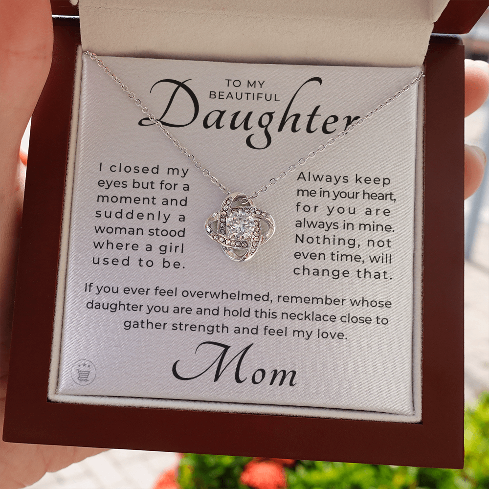 Daughter Gift From Mom | Keep Me Necklace 0580T5
