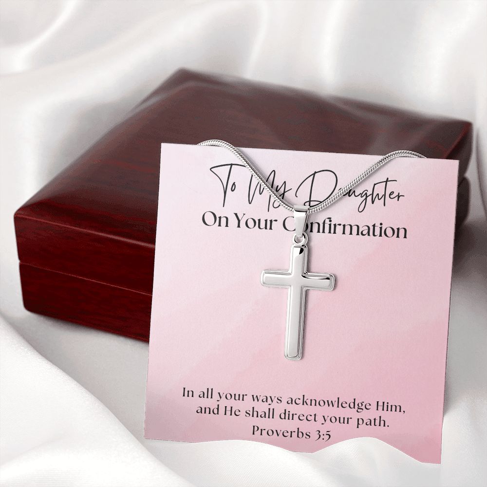 Confirmation Gift For Girl | Your Path Cross Necklace 0815SSCN