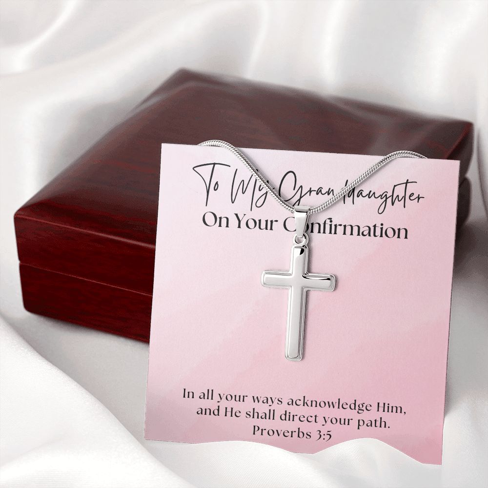 Confirmation Gift For Girl | Your Path Cross Necklace 0817SSCN