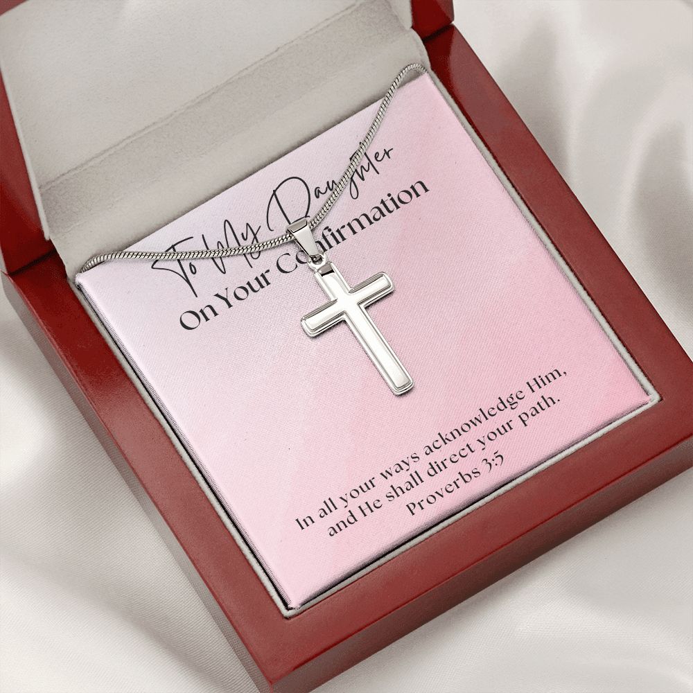 Confirmation Gift For Girl | Your Path Cross Necklace 0815SSCN