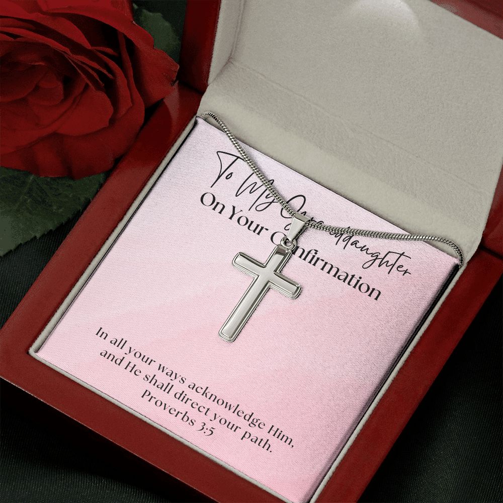 Confirmation Gift For Girl | Your Path Cross Necklace 0817SSCN