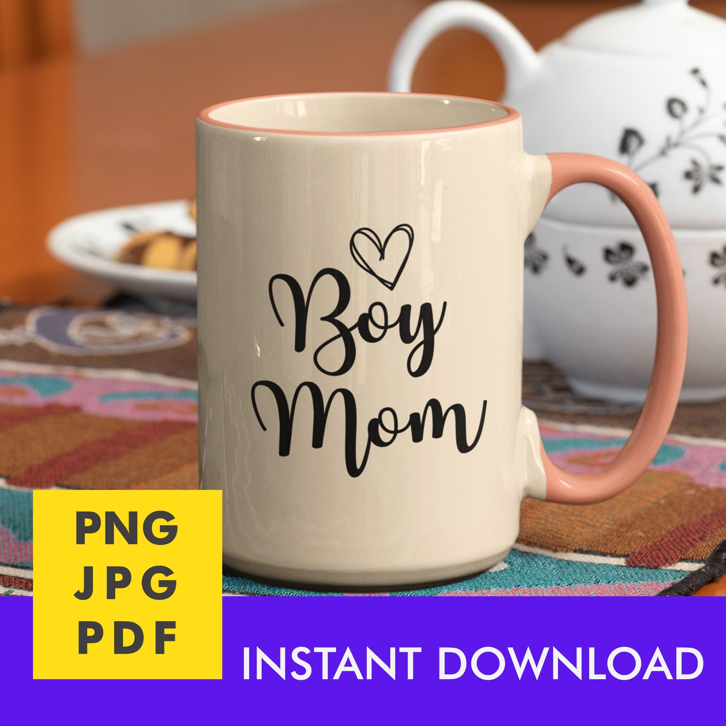 Digital Instant Download - Boy Mom M11-1