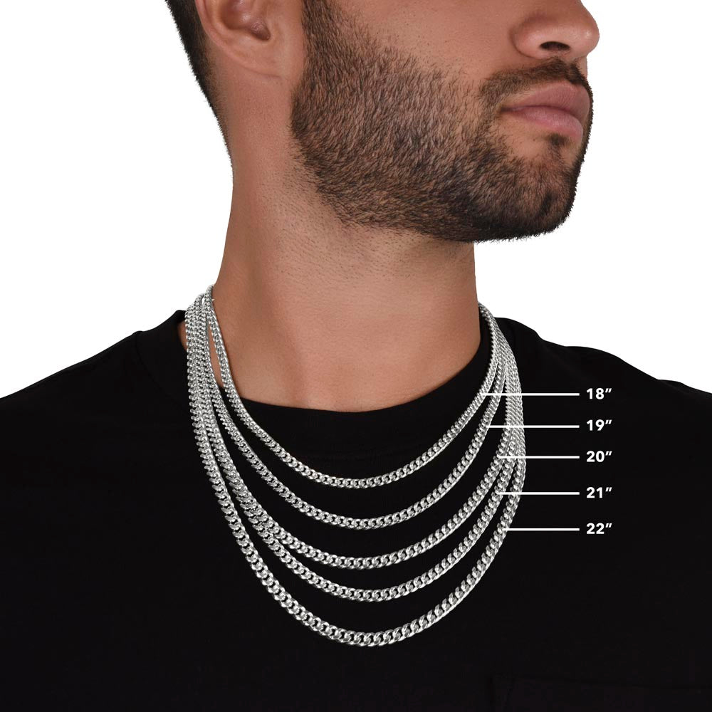 Gift For Husband | I Live For Cuban Link Chain 0699T1