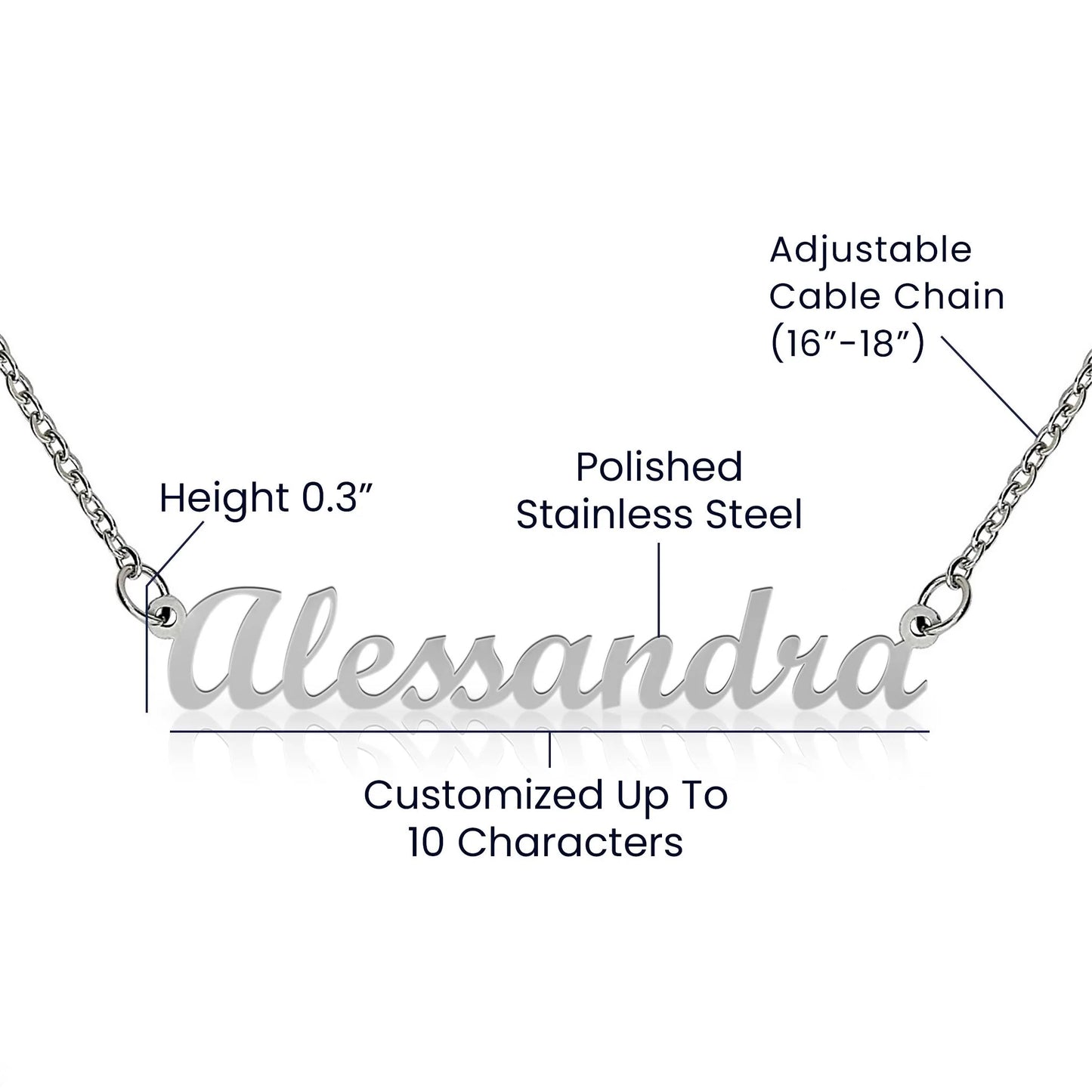 Gift For Wife | My Everything Name Necklace 0766T1N